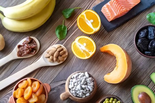 potassium-rich fruits and vegetables