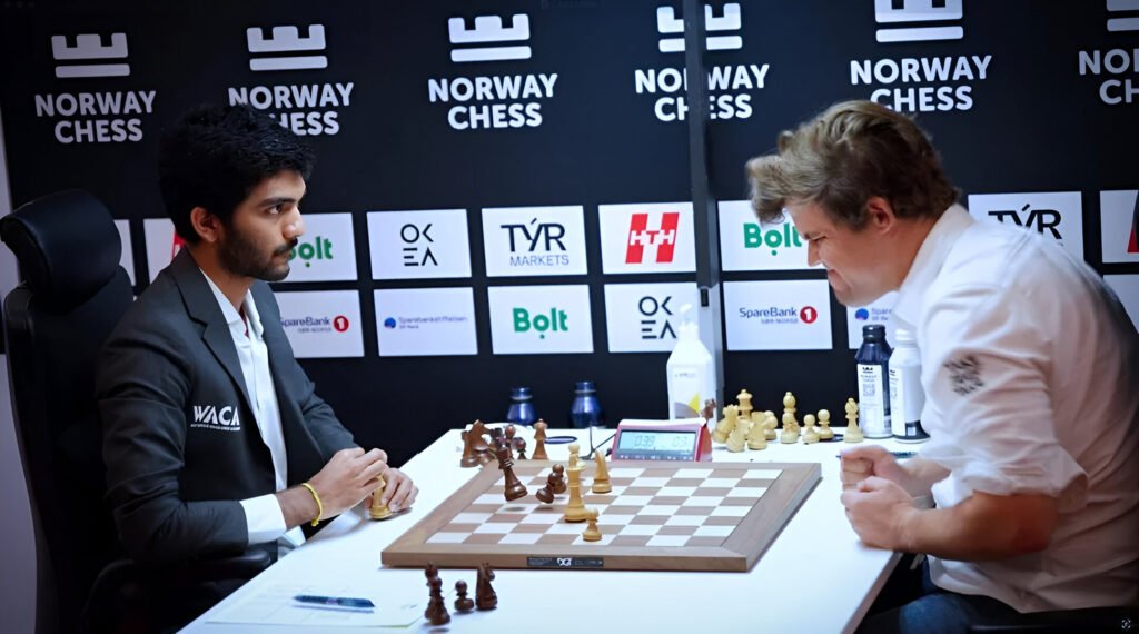 D. Gukesh Defeats Magnus Carlsen