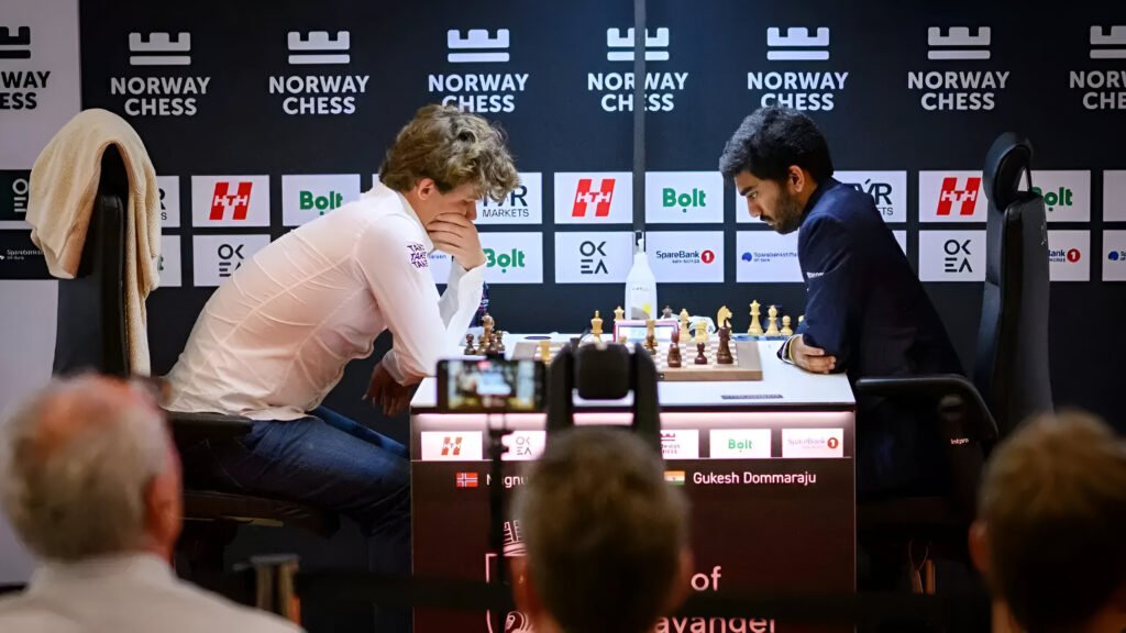 D. Gukesh Defeats Magnus Carlsen