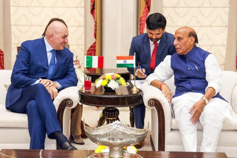 Rajnath Singh Urges Italy Not to Share Defence Tech with Pakistan
